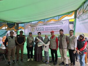 Unbrah Gelar USR Tanggap Darurat Bencana di Kecamatan Pauh, Ratusan Warga Berobat